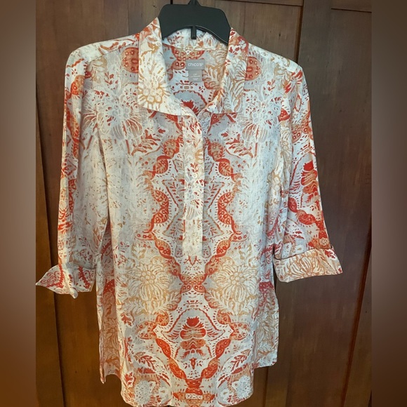 Chicos linen Tunic Size S-P - Picture 1 of 3